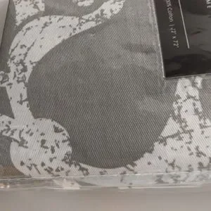 Tahari 100% Cotton Shower Curtain Lg Medallions/Scrolls Print